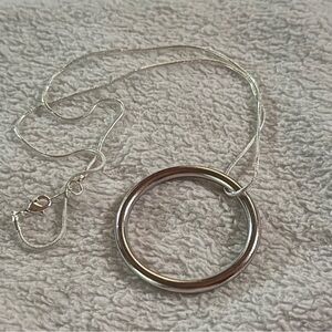 Silver Circle Necklace